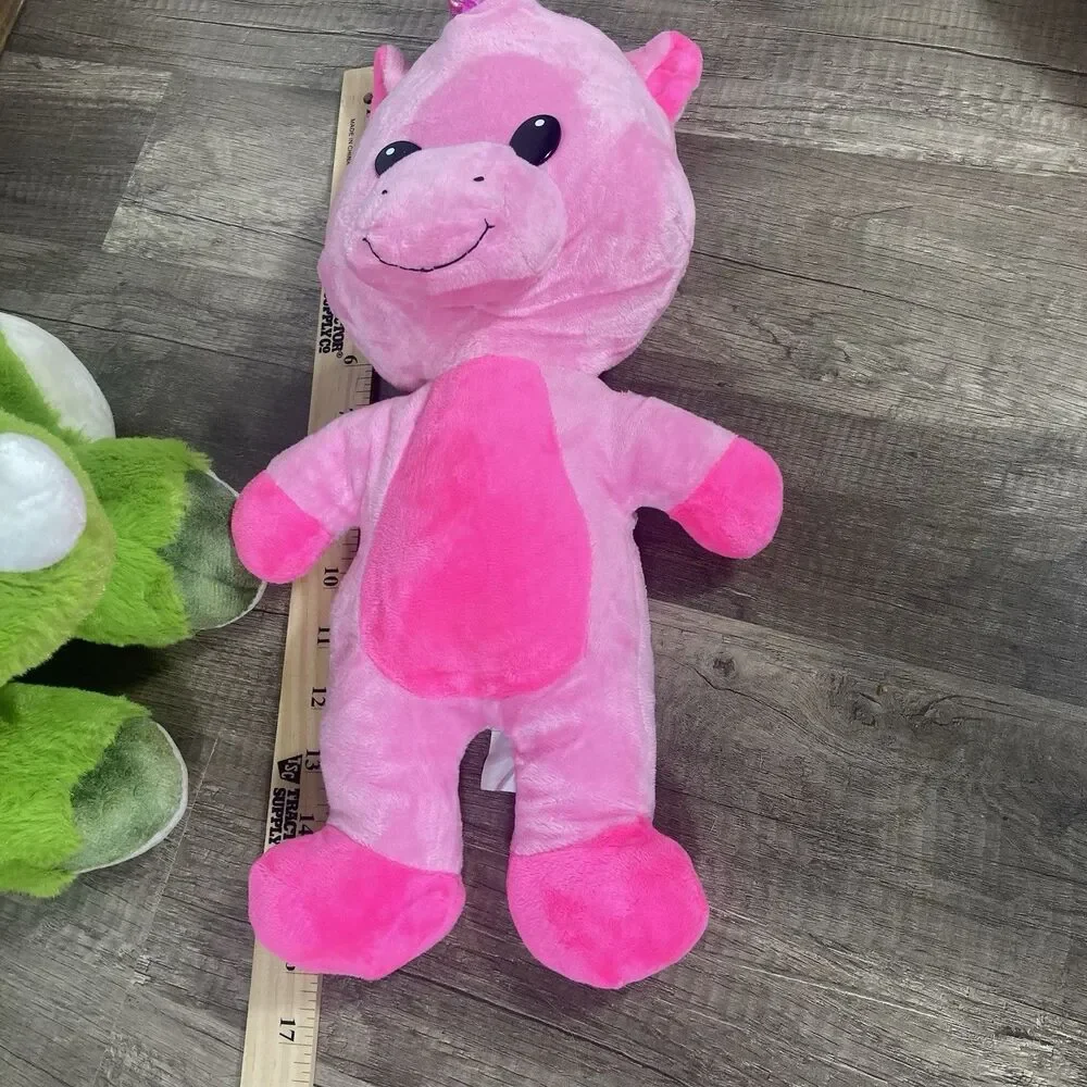 Six Flags Lot/3 Plush Stuffed Animals Unicorns And Dinosaur With Original Tag